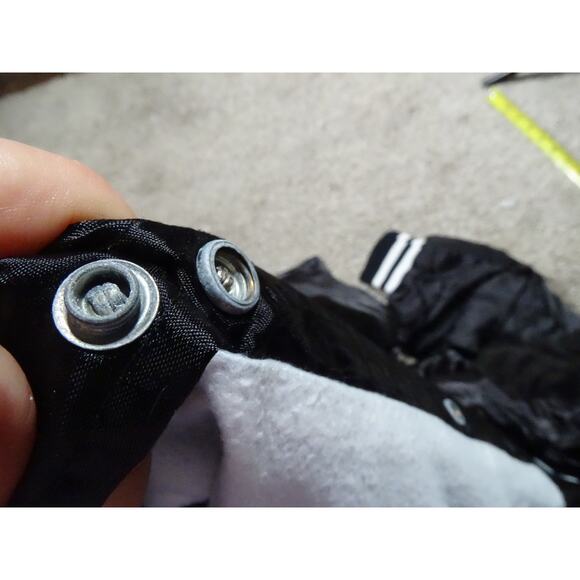 Vtg Westark Black Satin PPG Logo Bomber Varsity Jacket Large Pittsburgh Paints - Picture 5 of 9